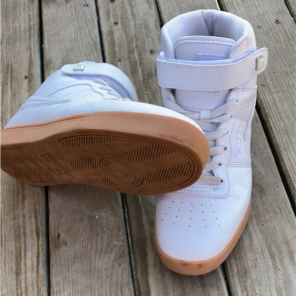 White Fila High tops - Picture 5 of 5